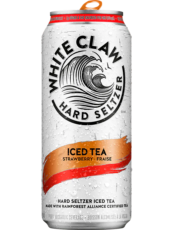 WHITE CLAW HARD SELTZER ICED TEA STRAWBERRY 473ML CAN @ MacTaggart [1045527]