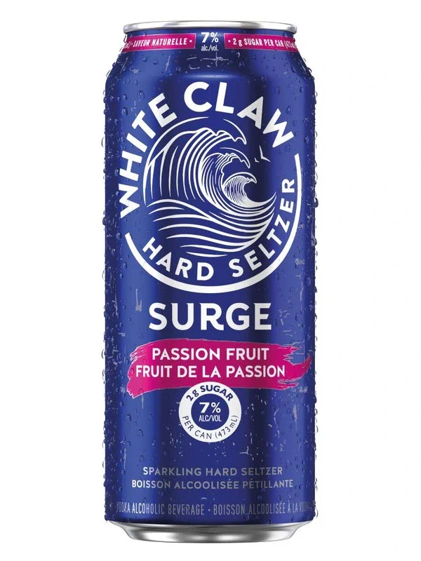 WHITE CLAW HARD SELTZER SURGE PASSION FRUIT 473ML CAN @ Saskatoon [1056597]