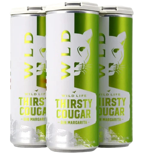 WILD LIFE THIRSTY COUGAR GIN MARGARITA 355ML 4PK CAN @ MacTaggart [1045905]