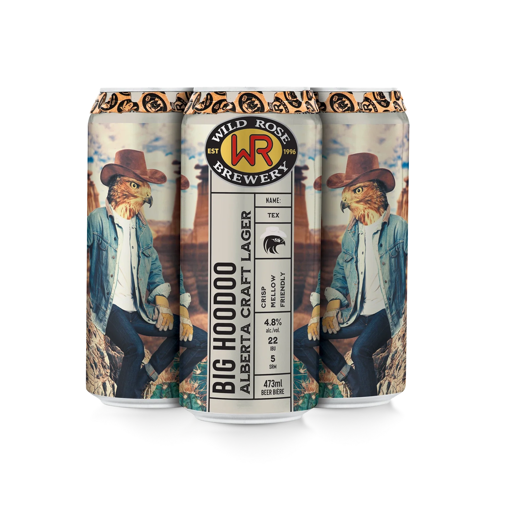 WILD ROSE BIG HOODOO CRAFT LAGER 473ML 4PK CAN @ MacTaggart [1045906]