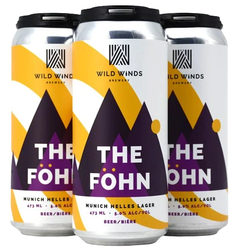WILD WINDS THE FOHN MUNICH HELLES LAGER 473ML 4PK CAN @ Deerfoot Meadows [1051043]