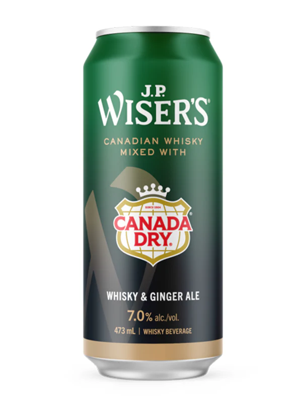 WISERS CANADA DRY WHISKY & GINGER ALE 473ML CAN @ MacTaggart [1071581]
