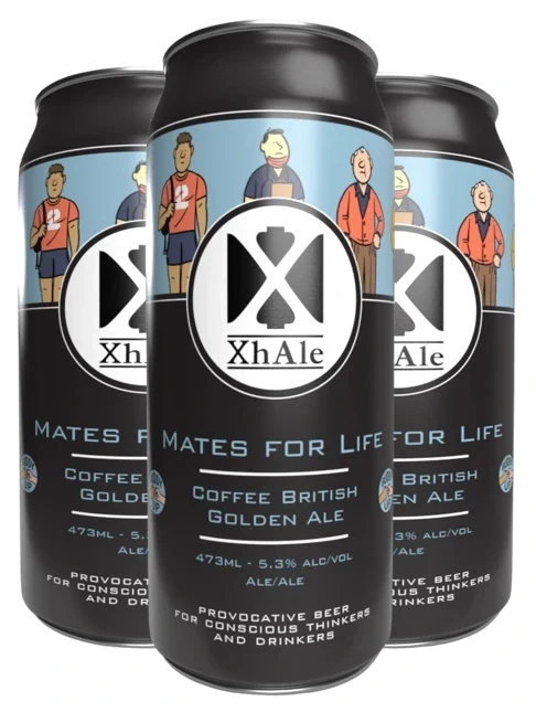 XHALE MATES FOR LIFE COFFEE BRITISH GOLDEN ALE 473ML 4PK CAN @ MacTaggart [1048690]