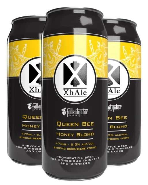 XHALE QUEEN BEE HONEY BLONDE 473ML 4PK CAN @ MacTaggart [1048691]