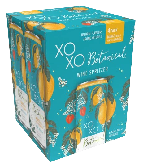 XOXO BOTANICAL MANGO HABANERO 355ML 4PK CAN @ MacTaggart [1041207]