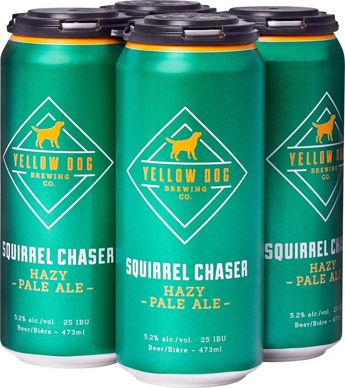 YELLOW DOG SQUIRREL CHASER HAZY PALE ALE 473ML 4PK CAN @ MacTaggart [1032191]