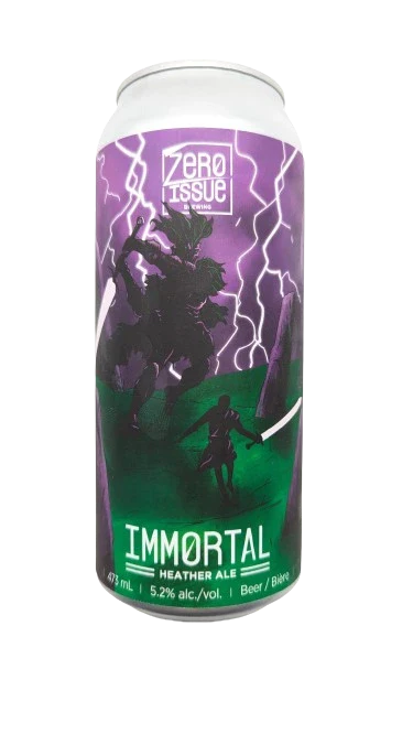 ZERO ISSUE IMMORTAL HEATHER ALE 473ML CAN @ MacTaggart [1049364]